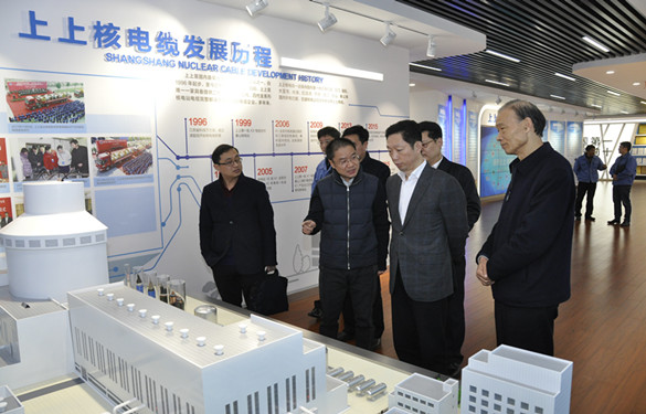 常州市委常委、紀委書記張春福一行來上上電纜參觀考察