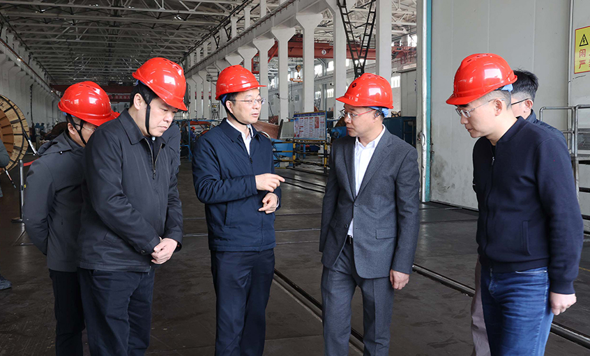 常州市委副書記、市長(zhǎng)周偉一行走訪上上電纜